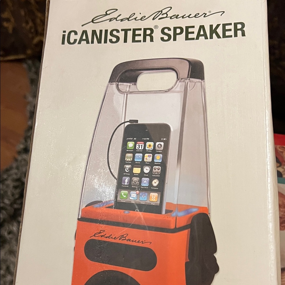 Eddie Bauer Orange iCanister Portable Speaker